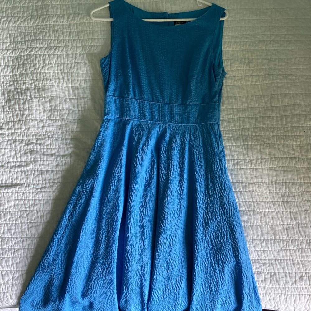 💙J. Crew periwinkle dress— cute button detail💙